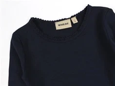 Wheat navy t-shirt Reese rib lace